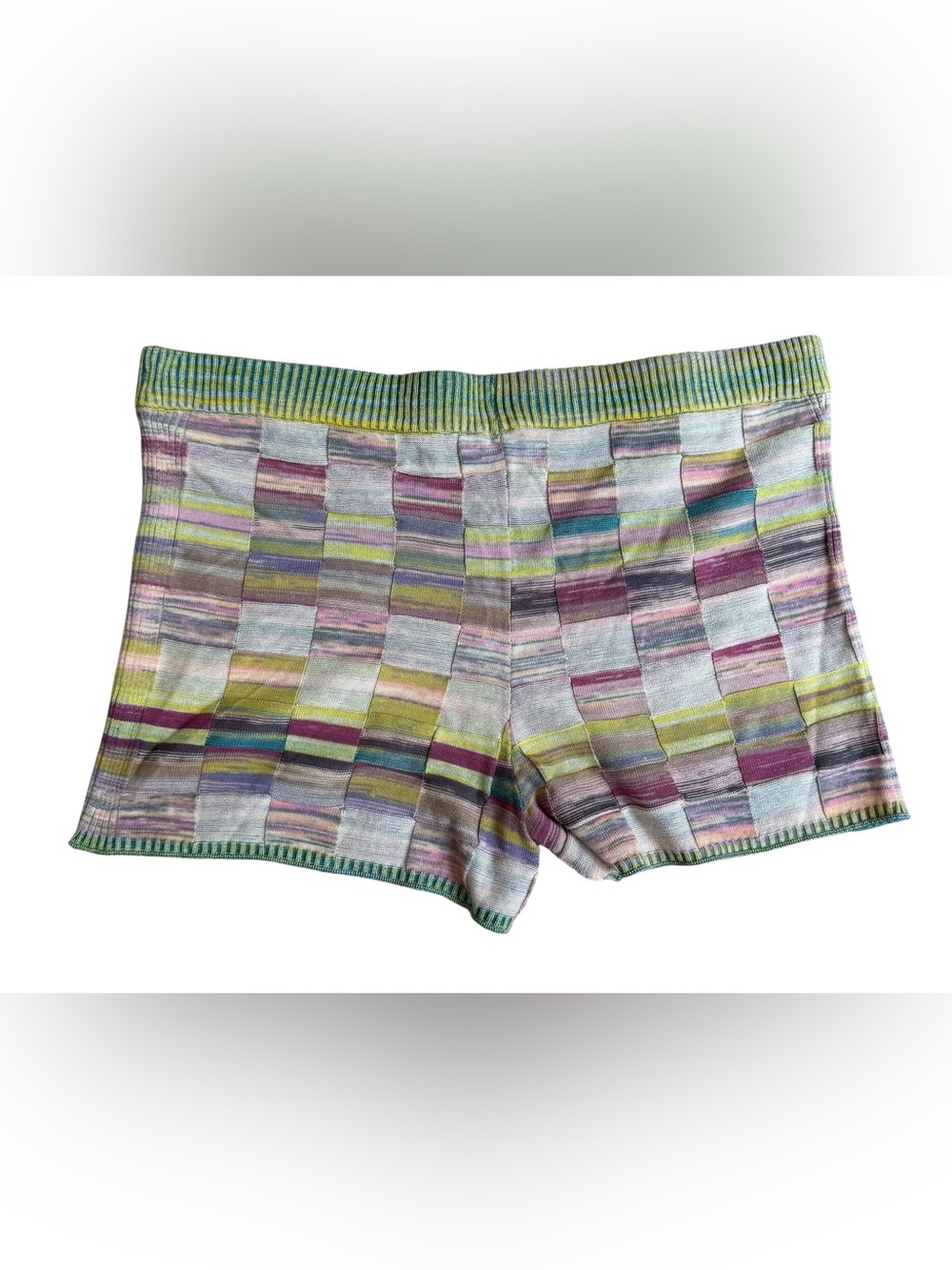 NWT Anthropologie Daily Practice Colorblock Knit Lounge Shorts Sz XL - Picture 4 of 13